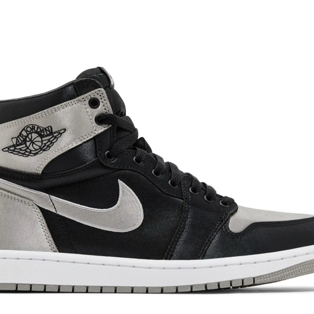Nike Air Jordan 1 Retro High OG  Satin Shadow Black Grey FD5304-010 Sz 3Y